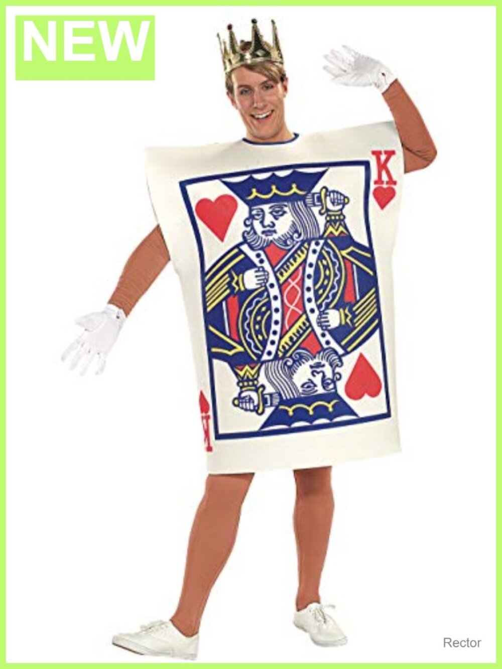 Adult Men's King of Hearts Foam Tunic Costume